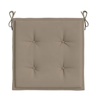 Garden Chair Cushions 6 pcs Taupe 15.7"x15.7"x1.6" Oxford Fabric