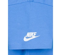 Nike Little Girls Flow-Ral Relaxed Blue Beyond T-Shirt