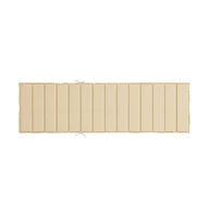 Sun Lounger Cushion Beige 78.7"x27.6"x1.2" Fabric