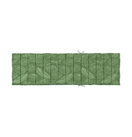 vidaXL Sun Lounger Cushion Leaf Pattern Oxford Fabric