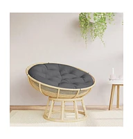 vidaXL Round Cushion Anthracite 39.4"x4.3" Oxford Fabric