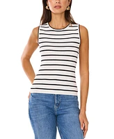 Vince Camuto Women's Striped Sleeveless Sweater