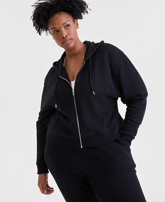 Id Ideology Plus Soft Touch Full-Zip Hoodie, Exclusively at Macy's