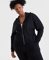 Id Ideology Plus Soft Touch Full-Zip Hoodie, Exclusively at Macy's