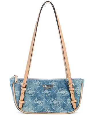 Guess Cerelia Small Denim Shoulder Satchel