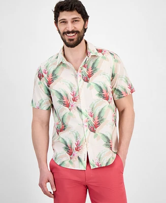 Tommy Bahama Men's Coast Paradise Blooms IslandZone Moisture-Wicking Floral Button-Down Shirt