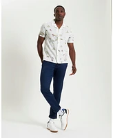Ben Sherman Men's Brighton To Amalfi Print Short Sleeve Shirt
