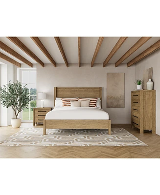Davie 3-Pc. King Set (Panel Bed, Chest & 3-Drawer Nightstand)