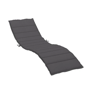 Sun Lounger Cushion Anthracite 78.7"x19.7"x1.2" Oxford Fabric