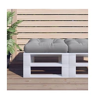 Pallet Cushion Gray 23.6"x23.6"x4.7" Fabric