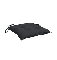 vidaXL Chair Cushions 6 pcs Black 19.7"x19.7"x2.8" Oxford Fabric