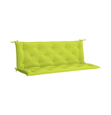 Garden Bench Cushion Bright Green 59.1"x(19.7"+19.7")x2.8" Oxford Fabric