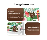 Garden Bench Cushions 2pcs Multicolor 47.2"x19.7"x2.8" Fabric