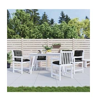Garden Lowback Chair Cushions 4 pcs Anthracite 39.4"x19.7"x2.8" Fabric