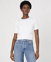 French Connection Women's Babysoft Short-Sleeve Top