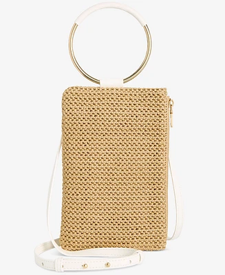 I.n.c. International Concepts Charlii Small Straw Crossbody, Exclusively at Macy's