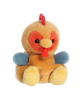 Aurora Mini Red Rooster Palm Pals Adorable Plush Toy Brown 4.5