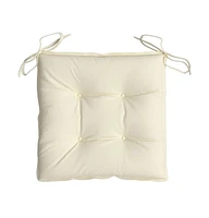 Chair Cushions 2 pcs Cream White 19.7"x19.7"x2.8" Oxford Fabric