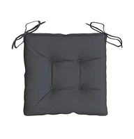 vidaXL Chair Cushions 4 pcs Anthracite 19.7"x19.7"x2.8" Oxford Fabric