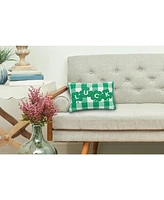 12" x 16" St. Patrick's Day Shamrock "Luck" Rectangle Cotton Accent Throw Pillow