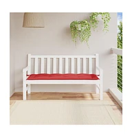 Garden Bench Cushion Red 59.1"x19.7"x2.8" Oxford Fabric