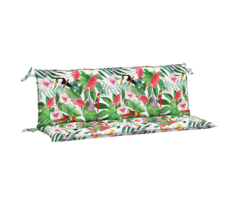 Garden Bench Cushions 2pcs Multicolor 59.1"x19.7"x2.8" Fabric