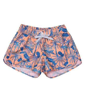 Snapper Rock Big Girls Tropicana Vacay Sustainable Board Shorts