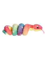 Aurora Small Wrist Wranglers Rainbow Dreams Snake Snake Playful Plush Toy 8"