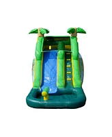 HeroKiddo 12 Safari Commercial Grade Inflatable Water Slide with Attached Pool for Kids & Adults (No Blower Included)