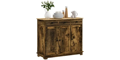 Kitchen Storage Cabinet Spacious Organizer for Pantry, Dishes, and Essentials