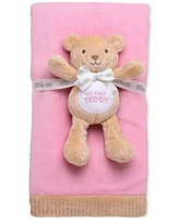 Little Me Baby Girls 2-Pc. Giftable My First Blanket & Teddy Bear Set