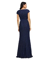Js Collections Women's Leigh 3D-Floral Keyhole-Cutout Gown