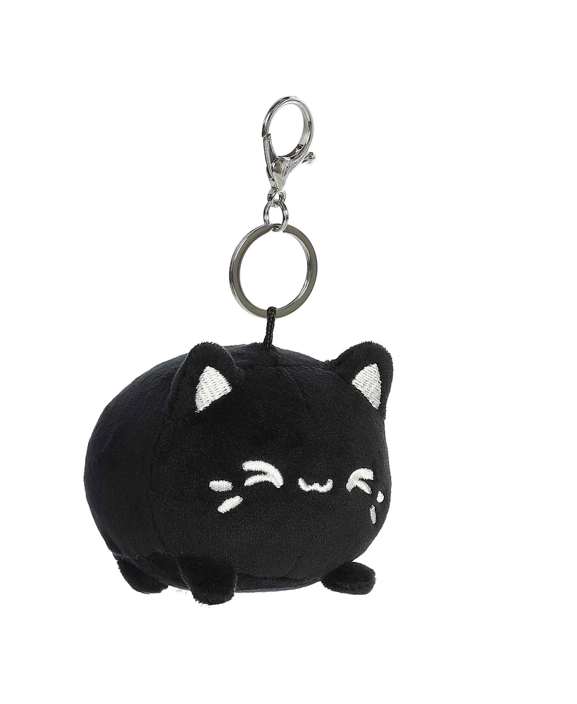 Aurora Mini Meowchi Keychain Tasty Peach Enchanting Plush Toy Black Sesame 3.5"