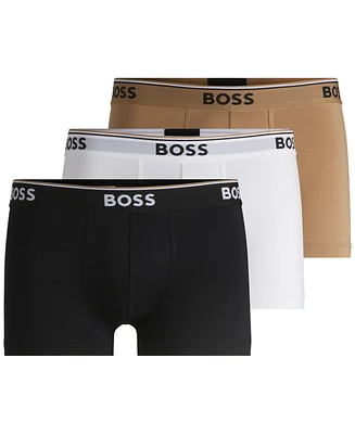 Boss by Hugo Men's 3pk. Logo Power Trunks
