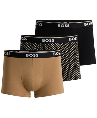 Boss by Hugo Men's 3pk. Logo Power Trunks