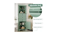 Slickblue Tall Cabinet with 3 Drawers – Space-Saving Storage Solution for Home, Office, or Bedroom