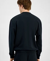 Boss by Hugo Men's David Relaxed-Fit Logo Embroidered Pajama Sweatshirt