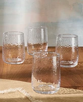 Oake Clear Textured Double Old-Fashioned Glasses, Set of 4, Exclusively at Macy's