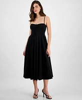Guess Women's Bria Sweetheart Empire-Waist Midi Dress