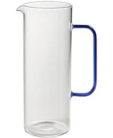 The Cellar Blue Handle Glass Pitcher, Exclusively at Macy's
