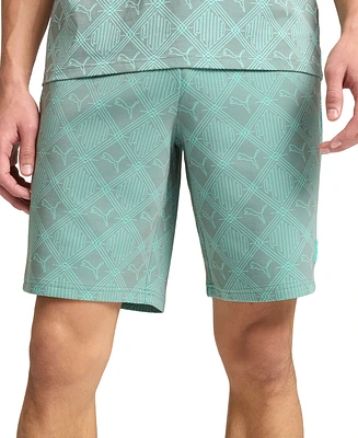 Puma Men's Essential Logomania Allover Print Shorts