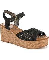 Blowfish Malibu Women's Aric Square Peep Toe Strappy Wedge Sandals