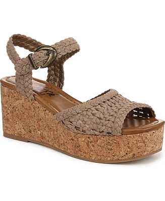 Blowfish Malibu Women's Aric Square Peep Toe Strappy Wedge Sandals