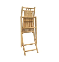 Folding Patio Chairs 2 pcs 18.1"x26"x39" Bamboo