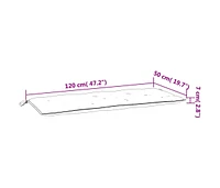 Garden Bench Cushions 2pcs Pink 47.2"x19.7"x2.8" Fabric