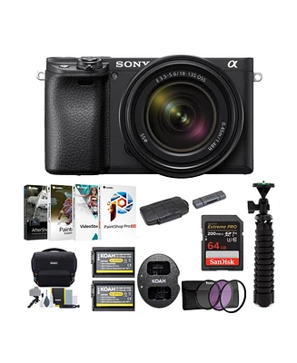 Sony a6400 Mirrorless Digital Camera with 18-135mm Lens Bundle