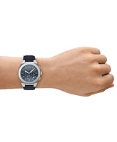 A|X Armani Exchange Men's Quartz Chronograph Blue Silicone Watch, 42mm