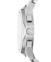 A|X Armani Exchange Men's Quartz Chronograph Silver Stainless-Steel Watch, 42mm