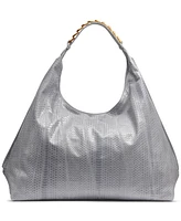 Donna Karan New York Bellmore Extra Large Skipper Snake Leather Hobo Bag