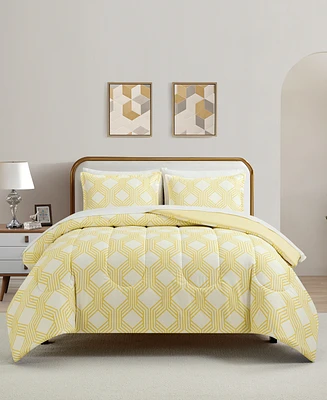 Sunham Aaron Geo Print 3-Pc. Comforter Sets, Exclusively at Macy's